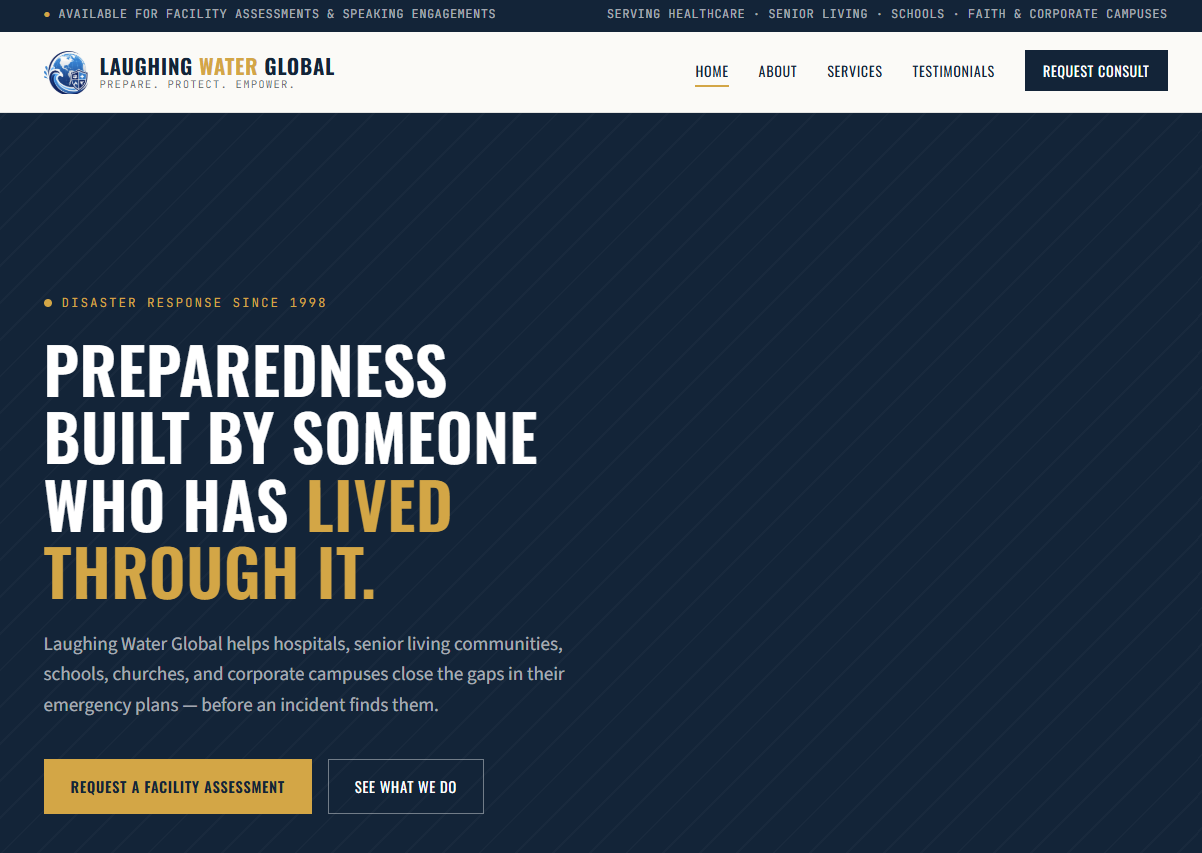 Laughing Water Global website