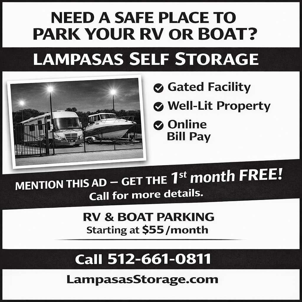 Lampasas self storage ad